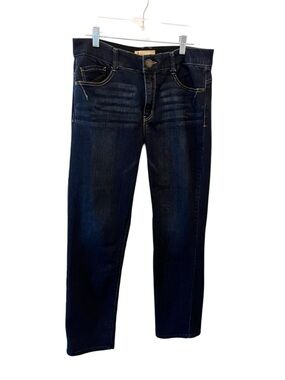 Democracy Women’s Ab Technology Dark Wash Straight Leg Jeans Size 12